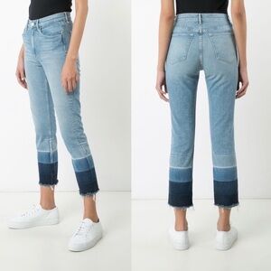 3x1 NYC Shelter Straight Crop Raw Hem High Rise Jeans Size 26 Women